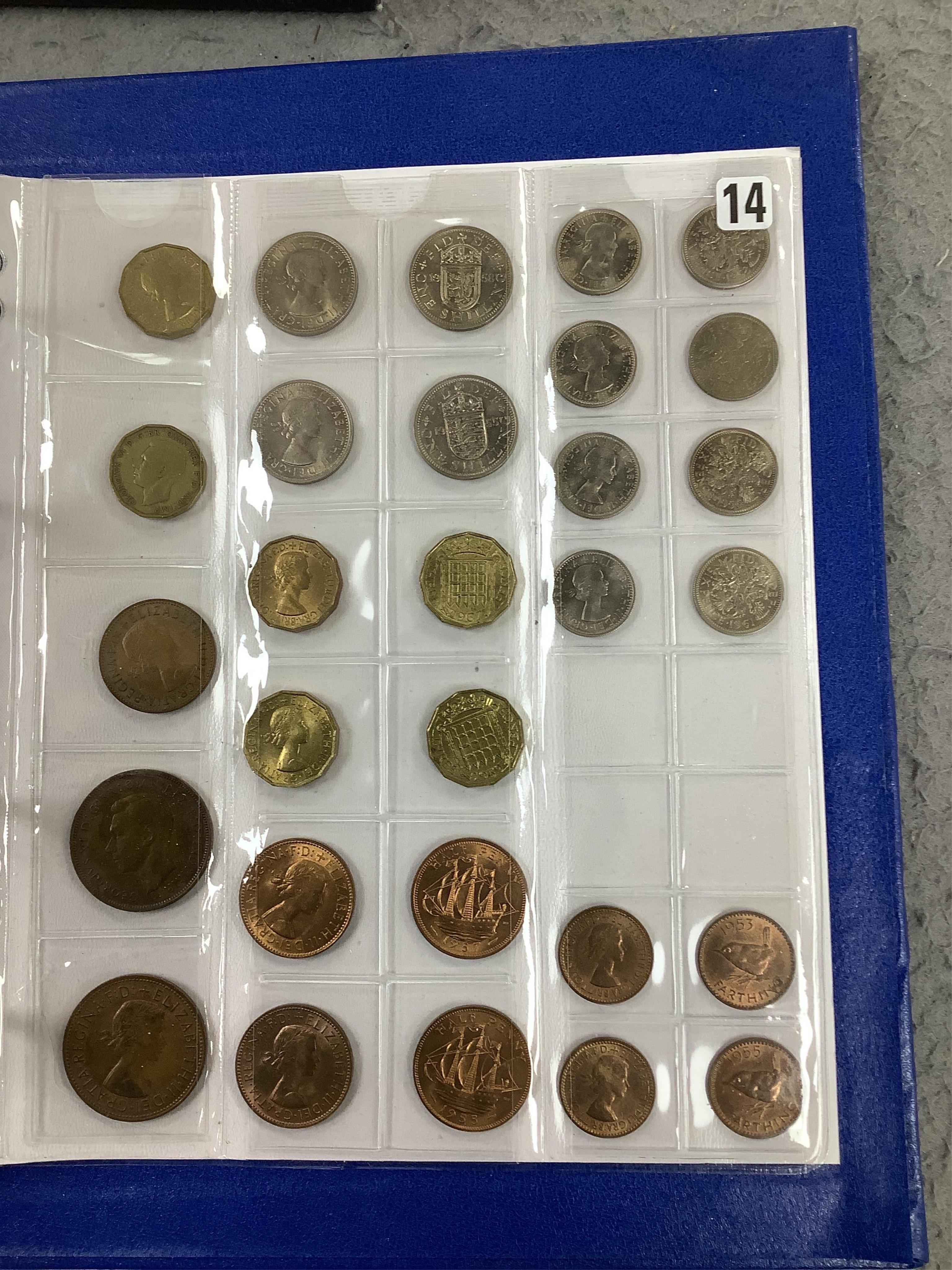 British, Commonwealth and World coins, 19th and 20th century, in an album